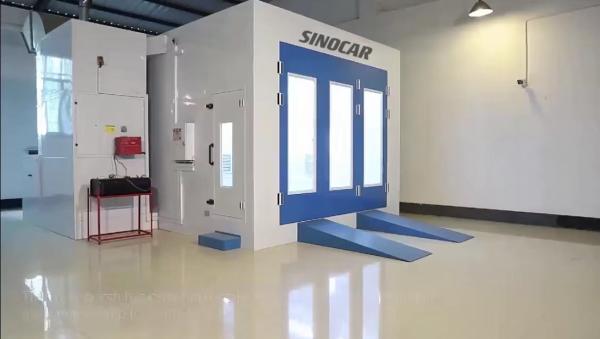 4.1m x 2.7m Car Spray Booth auto body spray booth with Air Filtration Baking Fast