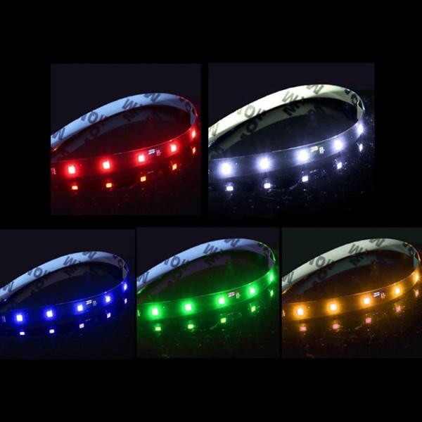 30cm Car Headlight LED Tube Strip 3528 Patch Emergency Warning Light