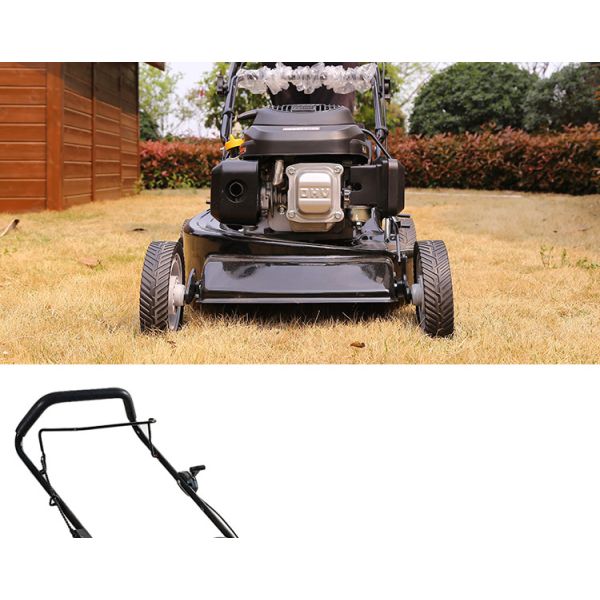 2-Stroke Manual Cordless Diesel Lawn Mower 196cc Engine Industrial Grade Hand Push with Grass Box Feature