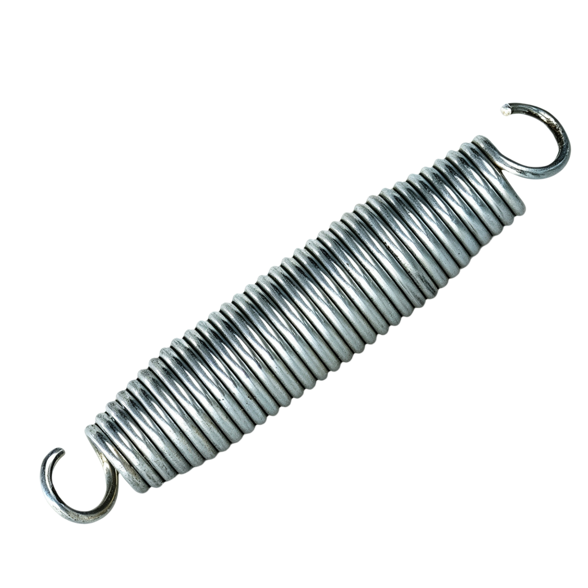 Stainless Steel Tension Spring with Custom Hook Designs for Industrial Use
