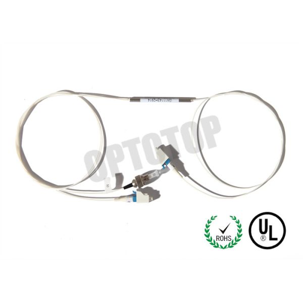 1 x 2 Ports Fiber Optic Coupling OM 4 , 0.9 mm Fiber Optic Cable Splitter