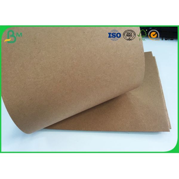 Brown Kraft Liner Paper Board 80gsm - 350gsm Stretching Resistance For Cement Bag Paper