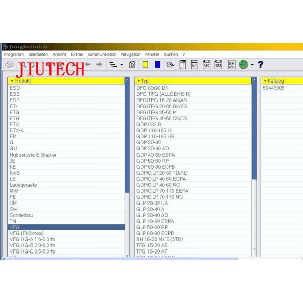 Программное обеспечение грузоподъемника ЭПК каталога диагностическое, части диагностического инструмента датчика ДЖЭТИ запасные