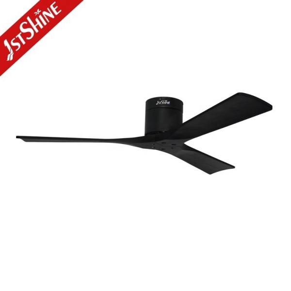 Ventilador de teto de 3 velocidades com 3 lâminas de madeira maciça e motor AC elétrico de 60W