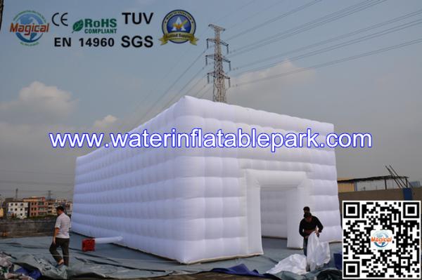 Grand White Durable Inflatable Tent For Party / Wedding And Banquet