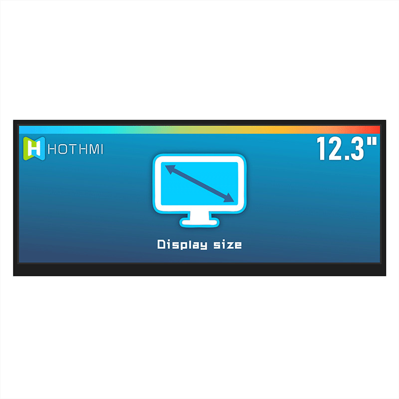 Солнечный свет Читаемый HI LCD дисплей 12,3 дюйма 1920x720 LCM-TFT123T61FHHDVNSDC