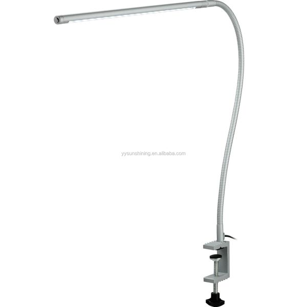 Modern Clip On Table Lamp with 30000 Hours Working Time and Flexible Gooseneck Design