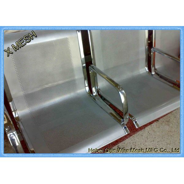 Round Hole Hot Dipped Galvanized Decorative Perforated Metal Panels Mild Steel / Carbon Steel
