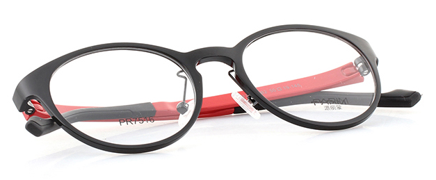 Big Round Eye Plastic Ultra Light Eyeglass Frames For Young Generation
