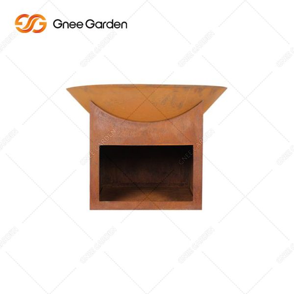 Prerusted Outdoor Wood Burning Fire Pit Patio Wood Fire Pit Moisture proof