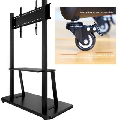 32 40 43 50 55 58 65 75 85 86 98 100 110 Inch Interactive Flat Panel Smart White Board TV Mobile Stand With Wheels