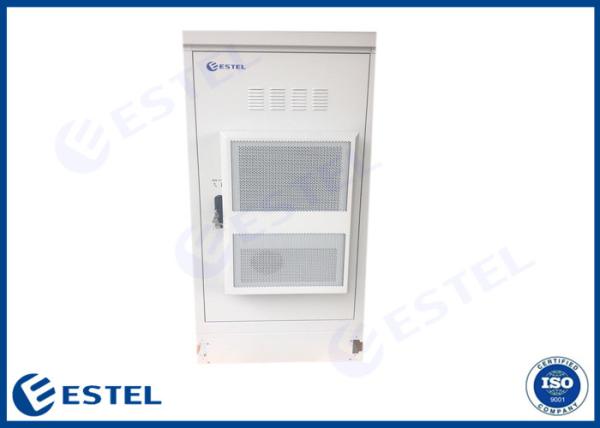 Gray RAL7035 Galvanized Steel Outdoor Telecom Enclosure 850X850X1750mm