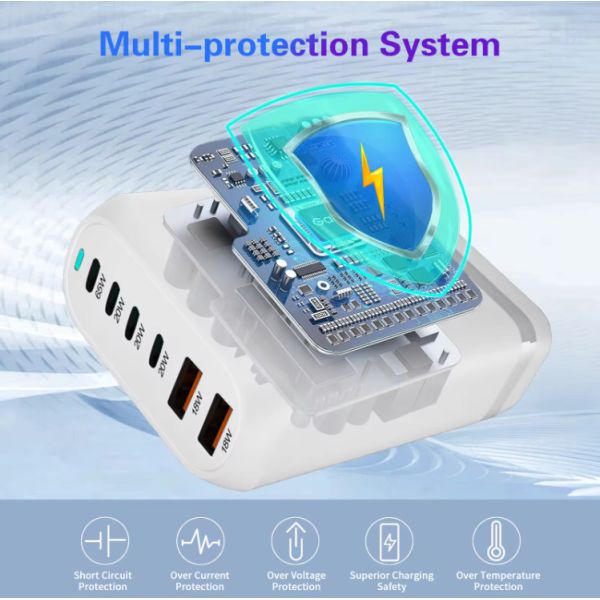 MacBook Telefone Móvel OEM 160W 4USB Portos 2USB-C Portos PD carregador de telefone de secretária rápido