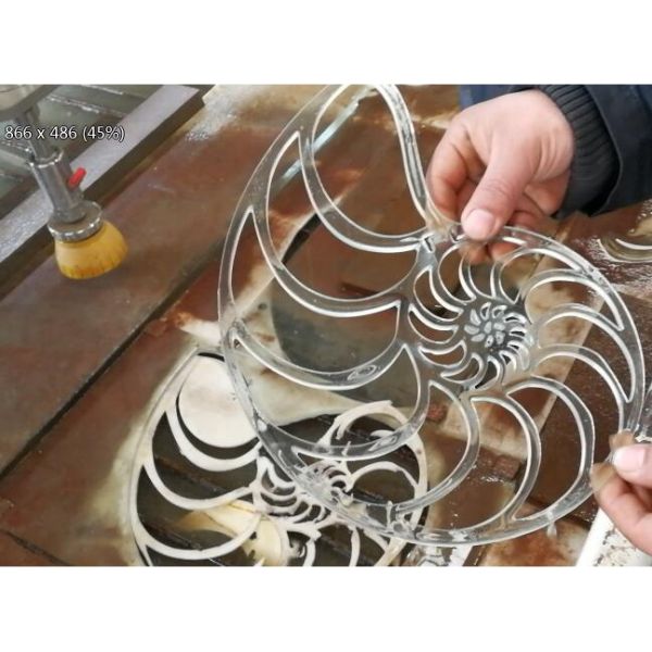 Gantry Type Laminated Glass Stove CNC Water Jet Cutter 2000*6000mm