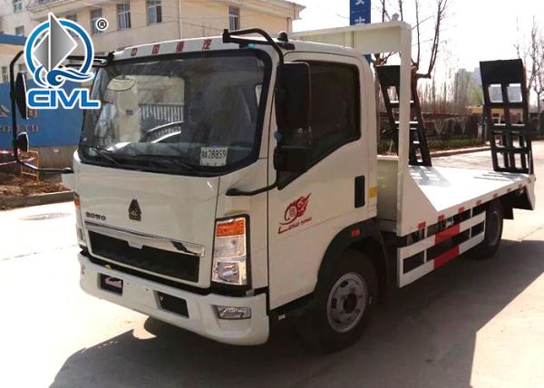 New  Wrecker Tow Truck Sinotruk HOWO QL1070 Light Flatbed Truck 4x2 8 Tons engine 120hp Color option