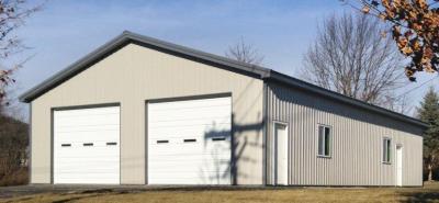 Bolt Connect Prefab Steel Garage Prefabricated Steel Buildings SA 2.5 Shot Blasting Grade