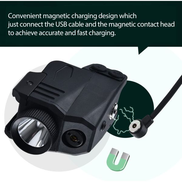 Ipx4 Shotgun Hunting Accessories Picatinny Mount 650nm Green Light Laser Sight