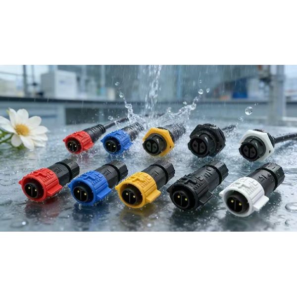 Low Current M19 Circular Waterproof Connector OEM Push Lock 14 Pin Data Connector 