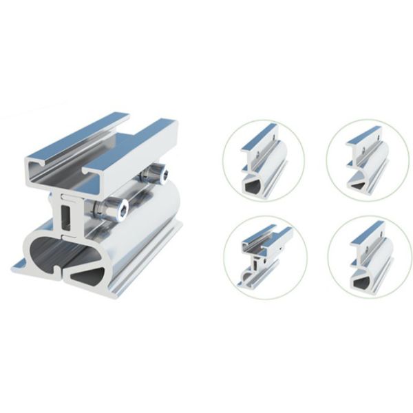 Adjustable Rooftop Solar Mounting Fixtures Flexibility Solar Panel Racking Systems