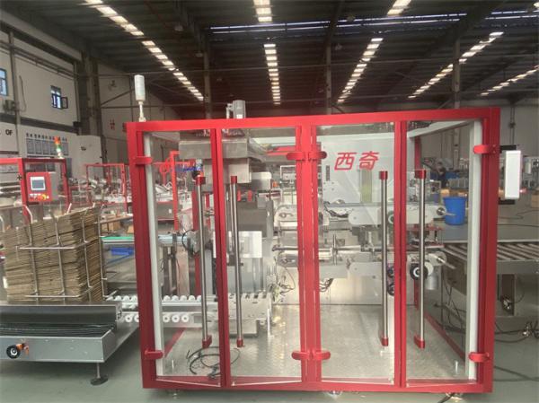 Cosmetic Side Load Automatic Case Packer Machine Perfume