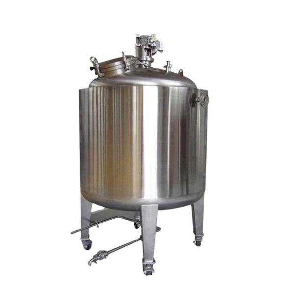 Electric Heating  SS316L Homogenizer Stainless Steel Mixing Vat Tank With Agitator 100L