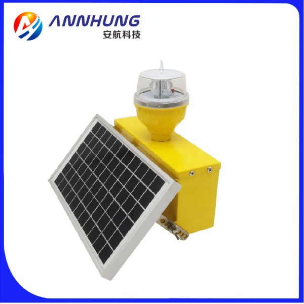 Low Intensity Solar Powered Aviation Obstruction Light System IP65