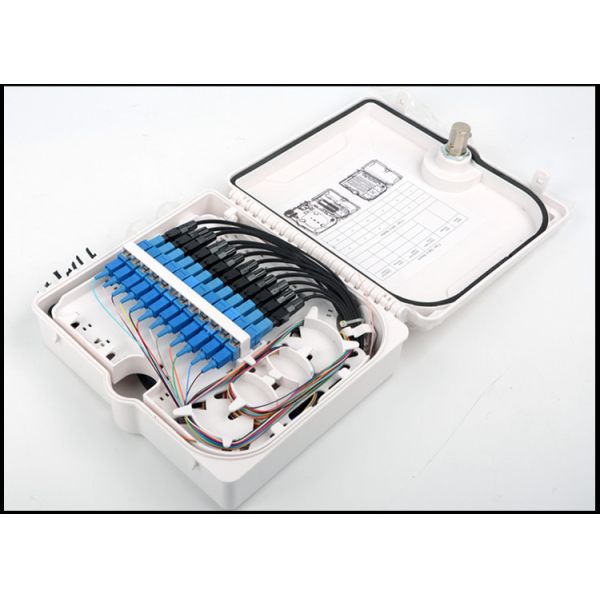 ODP Outdoor Fiber Optic Distribution Box 12 Ports Wall / Pole Mounted