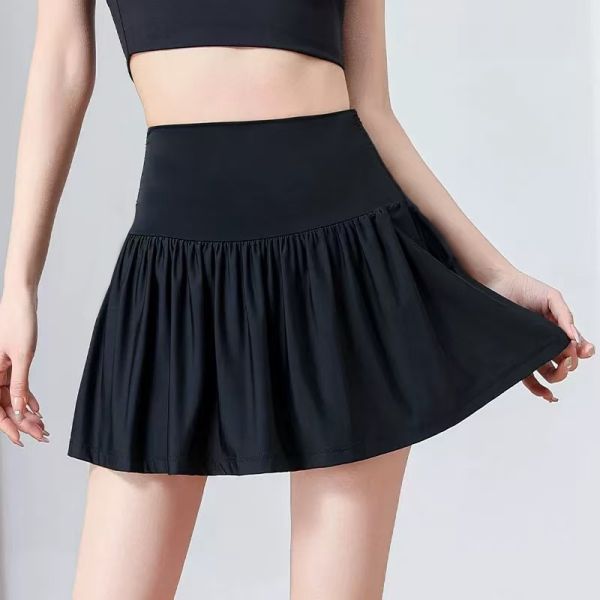 Stretchy Maternity Skirt with Liner - For All Stages of Pregnancy (6 Colors)