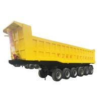 H Beam 6 Axle Dump Semi-Trailer 50 metros cúbicos Volume