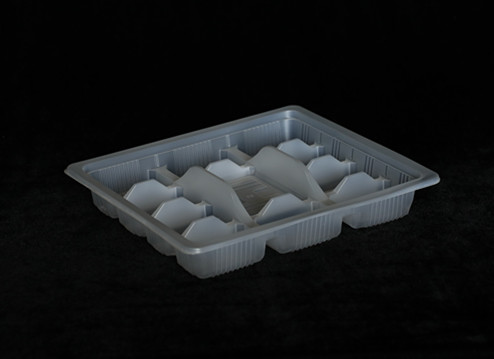 210 X 190 X 30MM Plastic Divided Food Trays Rectangle Disposable Divided Food Trays