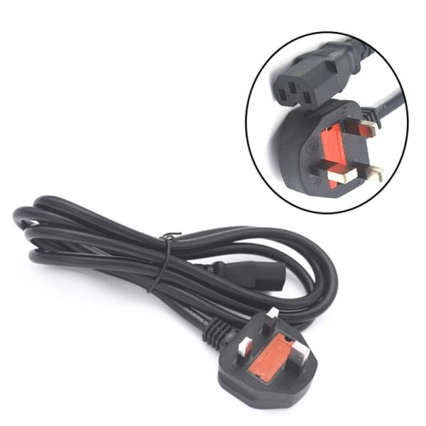Standard LED Grow Light Accessories UK Power Cable IEC 60320 C13 To BS 1363 (M)