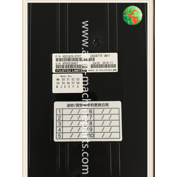 Black Fujitsu ATM Parts Cash Recycling Box Triton G750 KD03426-D707