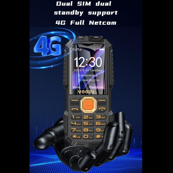 YEEMI Q7 GSM 2G Feature Phone Big Buttons 1.77''Display Dual SIM 2400mAh Flashlight