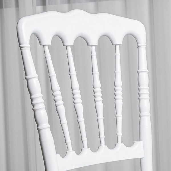 Elegant White Napoleon Chair Perfect for Wedding Banquet and Event Dining Room Furniture