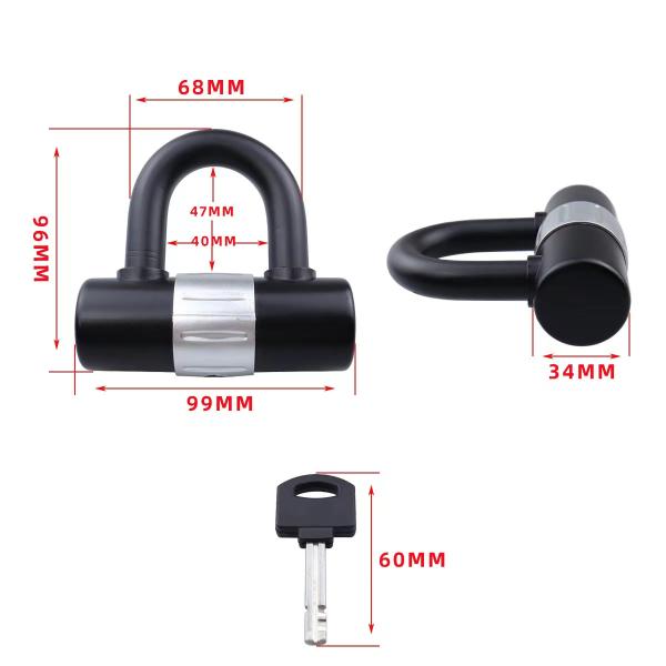 Best Selling Rarlux 2050-E 100cm Zinc Plated Security Hardened Anti-Theft Motorcycle/Bicycle Chain Lock with Key Unlock