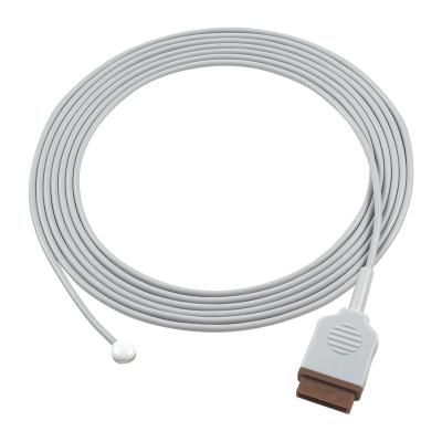 GE Conector de cabo de sonda de temperatura da pele redondo de 11 pinos 2021701-001