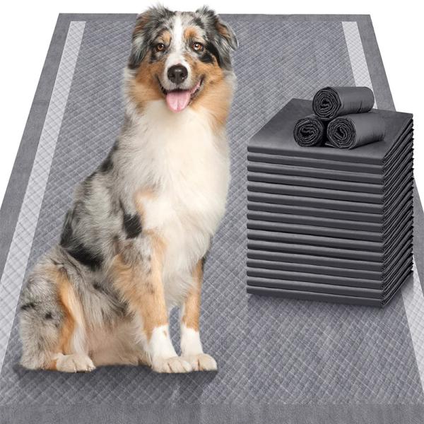 Acessórios descartáveis de treino para animais de estimação com carvão de bambu super absorvente e adesivos