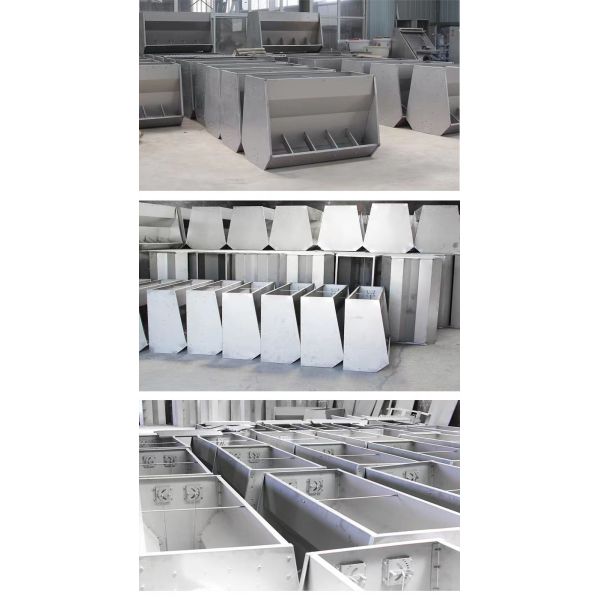 SUS 201 Stainless Steel Feed Trough For Weaning Pig Hog 6 Holes