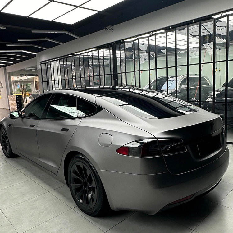 Matte Pearl Metal Grey Chameleon Tint Film Car Wrap Vinyl Full Body Car Vinyl Wrap Pearl Lusto Car Wrap Vinyl