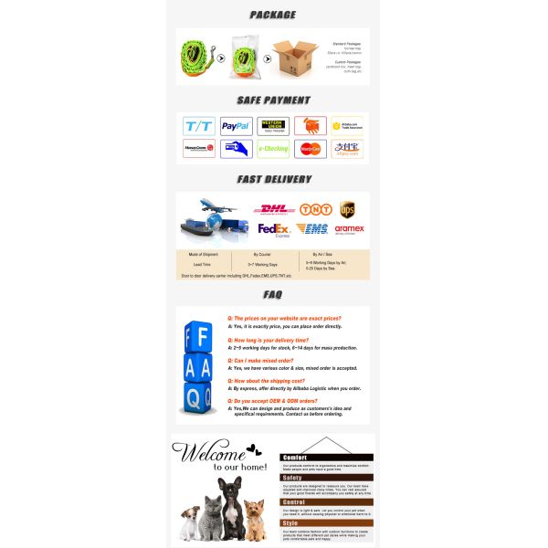 Long Rope Nylon Webbing Reflective Safty Belt Pet Dog Leash