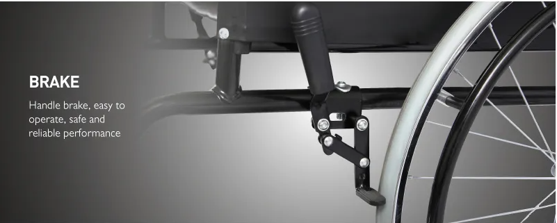 ODM Hôpital Medicaid Pharmacie Fauteuil Roulant Conception Ergonomique Acier Chromé