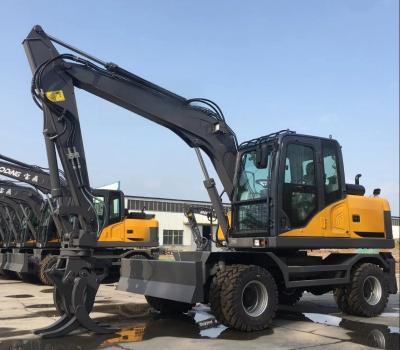 Excavadora de rodas Doosan DX60W de propriedade prévia Largura total de transporte 2000 mm