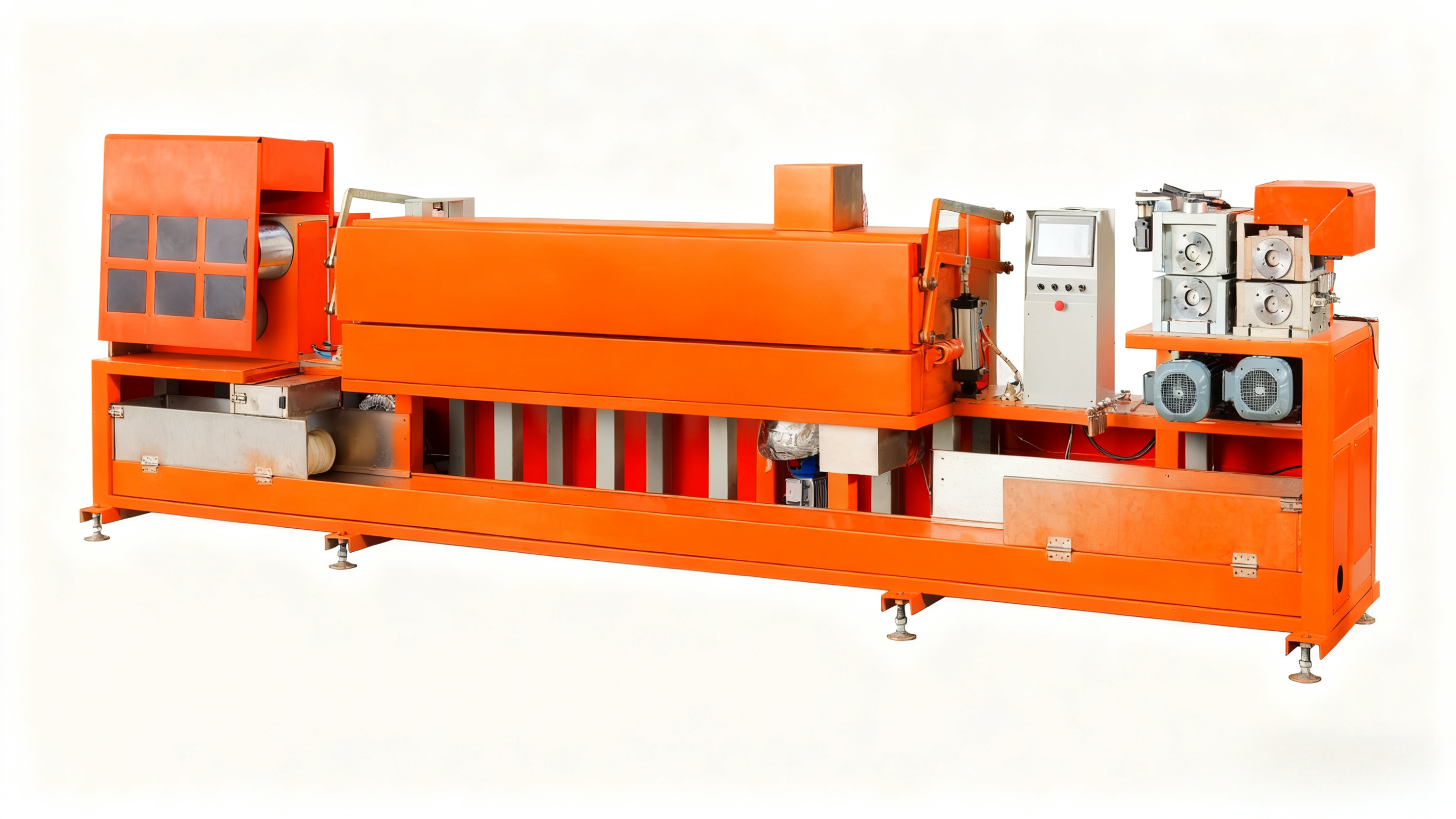 45.91m×2.0m×4.0m 380V 120.91KW Strap Roll Machine PP Strap Band Extrusion Line for Automated Packaging