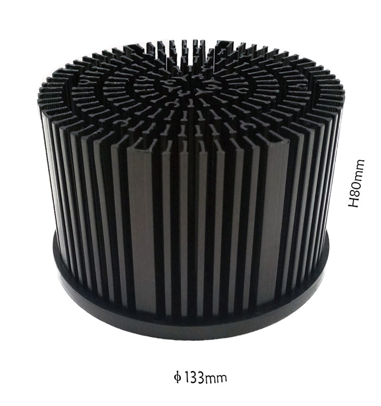 Прочным Heatsink прессованный кругом алюминиевый, анти- оксидация Skived теплоотвод ребра