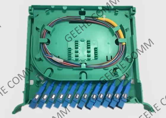 Single Mode SC UPC Fanout 12 Cores Fiber Optic PLC Splitter 0.9mm Rack Mount