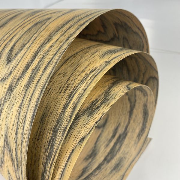 Желтая сосна Burl цвет композитная деревянная фанера 2500 * 640 мм с шерстью задней части толщиной 0,45 мм для стенных шкафов