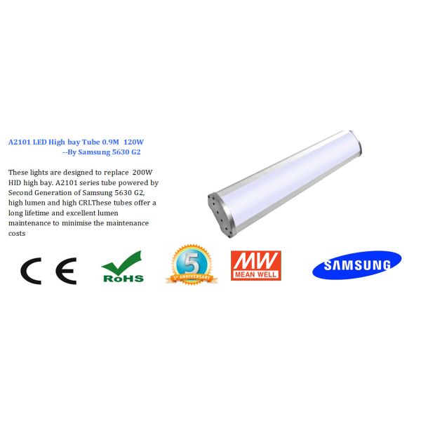 Super Quality LED Highbay Tubes 600mm 900mm 1200mm 1500mm 2700-6500k Color