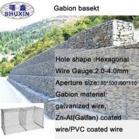 2m x 1m x 1m Cestas de Gabião de Aço com Diâmetro de Fio de 3,0 mm