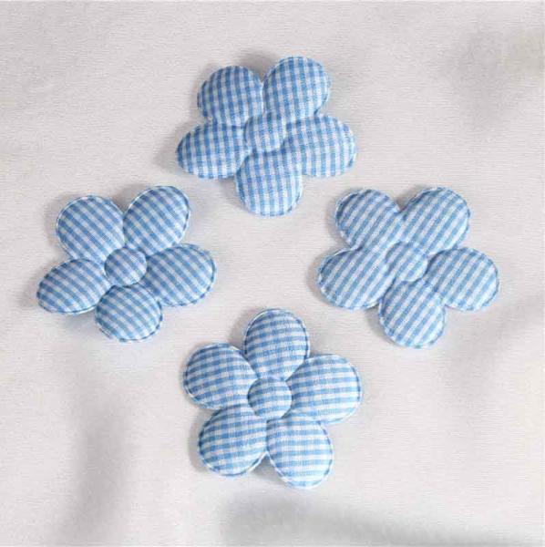 Plaid Pattern Small Gingham Flower Heat Cut Border For Women Clothing