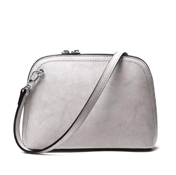 Leather Clutches Cowhide Handbags for Women  Simple Mini Shell Case Bags